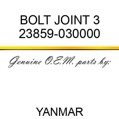 BOLT, JOINT 3 23859-030000