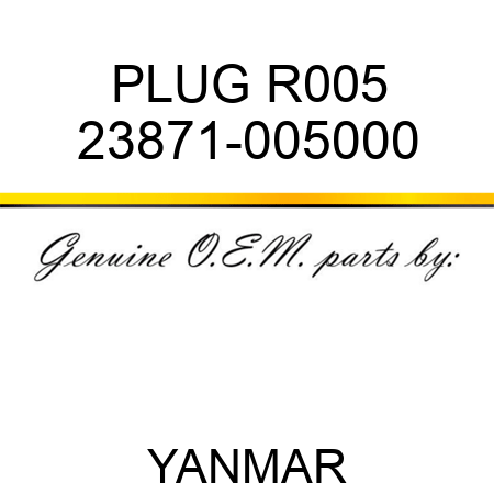 PLUG, R005 23871-005000