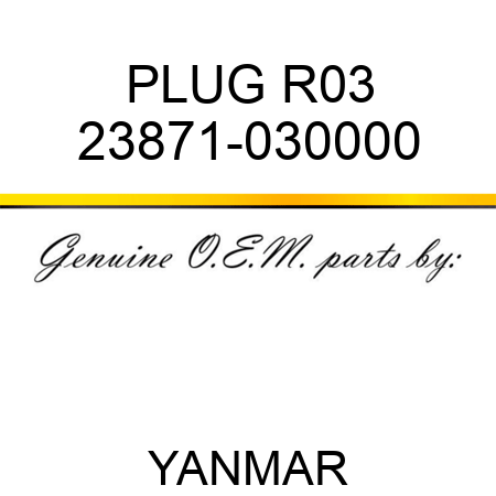 PLUG, R03 23871-030000