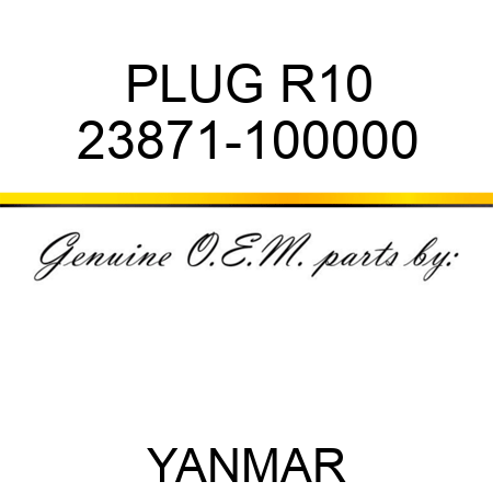 PLUG, R10 23871-100000