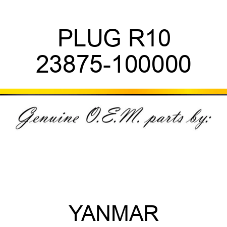 PLUG, R10 23875-100000