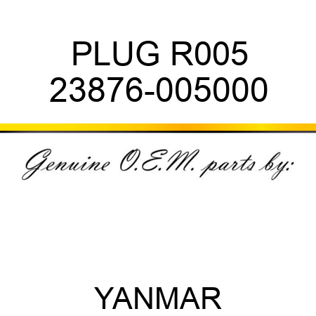 PLUG, R005 23876-005000