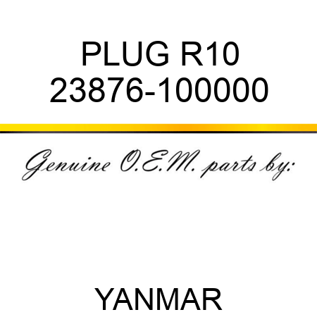 PLUG, R10 23876-100000