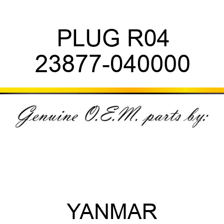 PLUG, R04 23877-040000