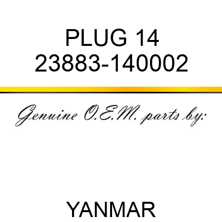 PLUG, 14 23883-140002