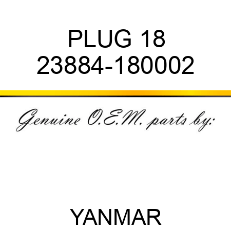 PLUG, 18 23884-180002