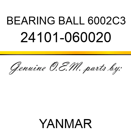 BEARING, BALL 6002C3 24101-060020