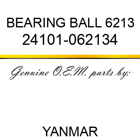 BEARING, BALL 6213 24101-062134