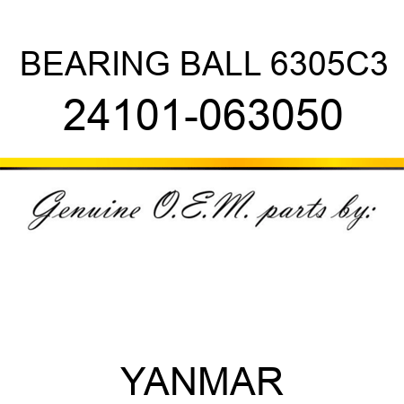 BEARING, BALL 6305C3 24101-063050