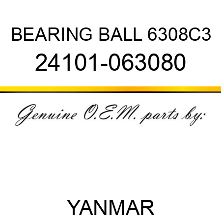 BEARING, BALL 6308C3 24101-063080