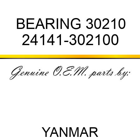 BEARING, 30210 24141-302100