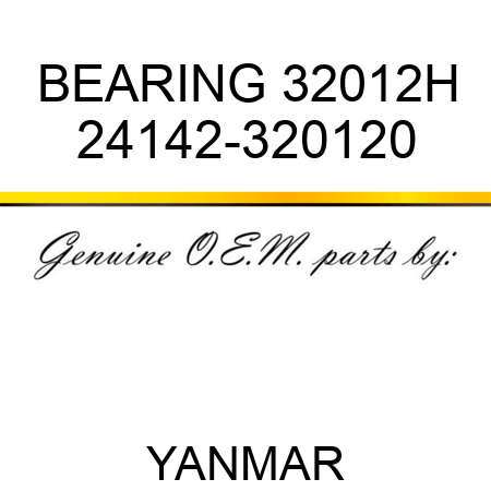 BEARING, 32012H 24142-320120