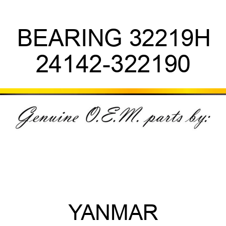 BEARING, 32219H 24142-322190
