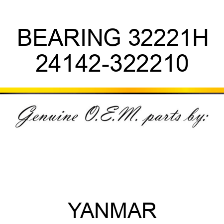 BEARING, 32221H 24142-322210