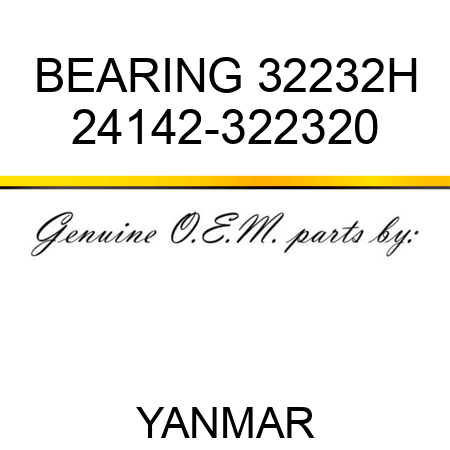BEARING, 32232H 24142-322320