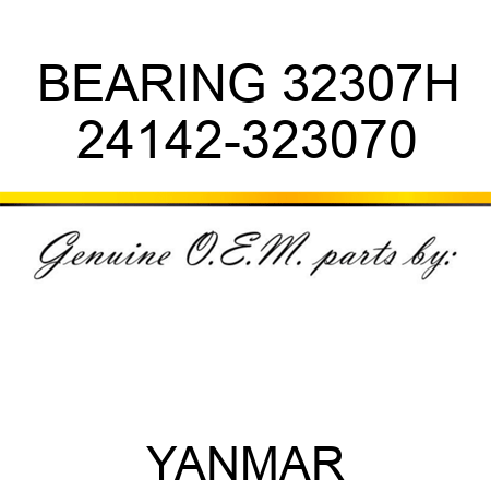 BEARING, 32307H 24142-323070