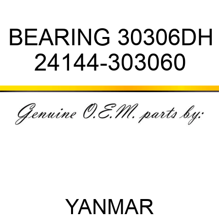 BEARING, 30306DH 24144-303060