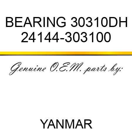 BEARING, 30310DH 24144-303100