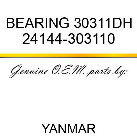 BEARING, 30311DH 24144-303110