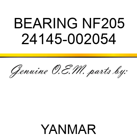 BEARING, NF205 24145-002054