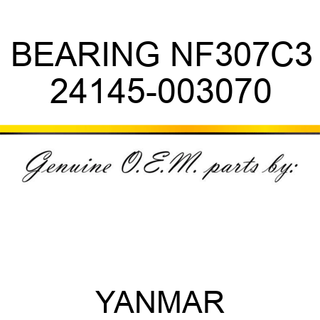 BEARING, NF307C3 24145-003070