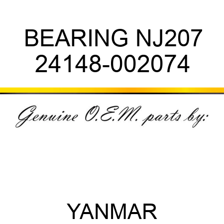 BEARING, NJ207 24148-002074