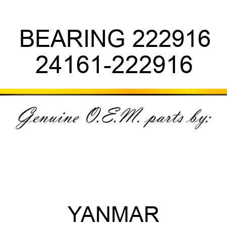 BEARING, 222916 24161-222916