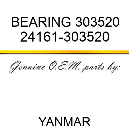 BEARING, 303520 24161-303520