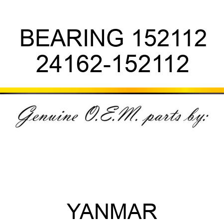 BEARING, 152112 24162-152112