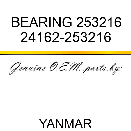 BEARING, 253216 24162-253216