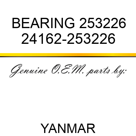 BEARING, 253226 24162-253226