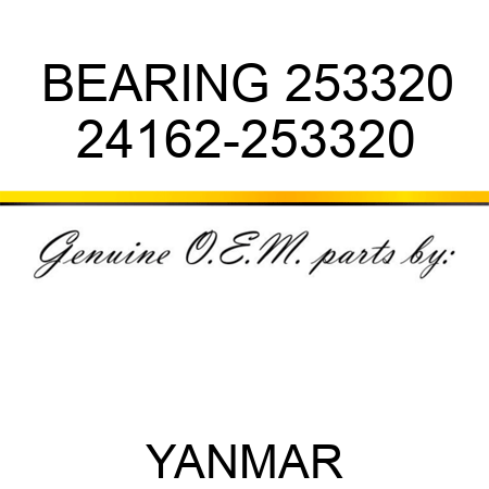 BEARING, 253320 24162-253320