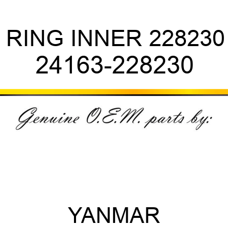 RING, INNER 228230 24163-228230