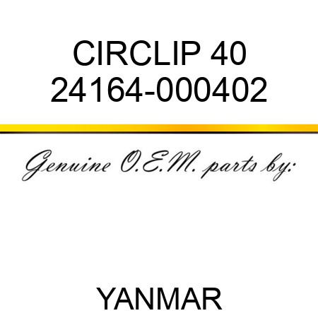 CIRCLIP, 40 24164-000402