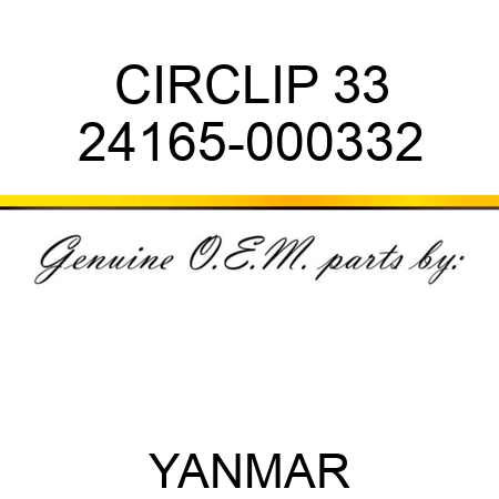 CIRCLIP, 33 24165-000332
