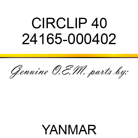 CIRCLIP, 40 24165-000402