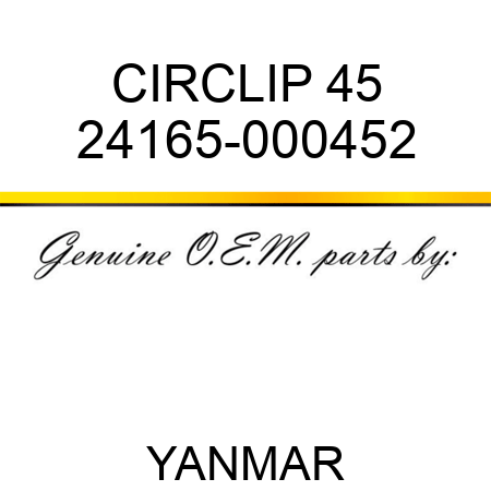 CIRCLIP, 45 24165-000452