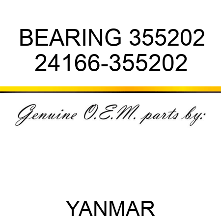 BEARING, 355202 24166-355202