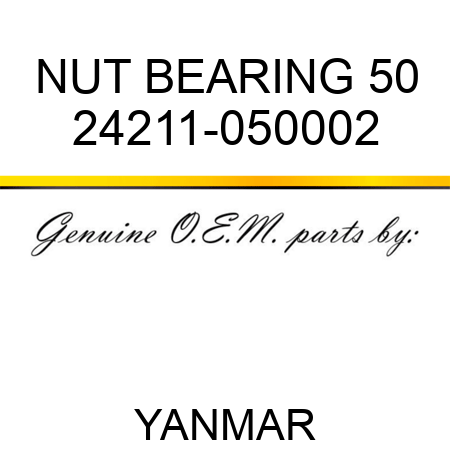 NUT, BEARING 50 24211-050002