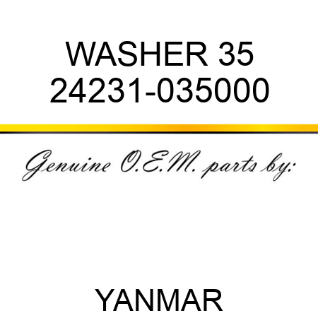 WASHER, 35 24231-035000