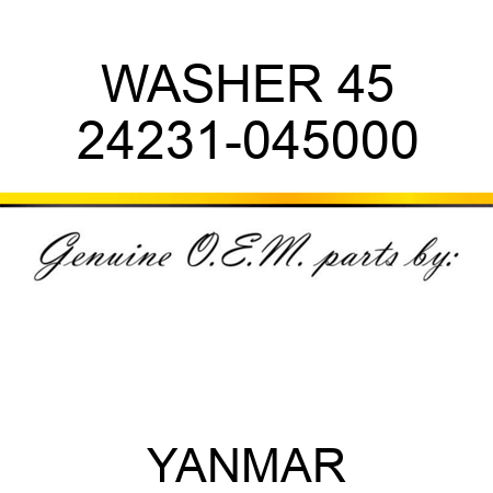 WASHER, 45 24231-045000