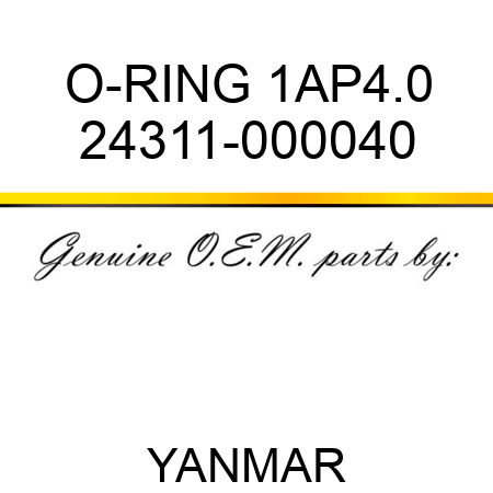 O-RING, 1AP4.0 24311-000040