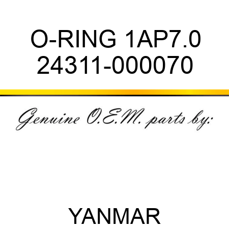 O-RING, 1AP7.0 24311-000070