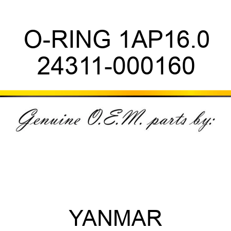 O-RING, 1AP16.0 24311-000160