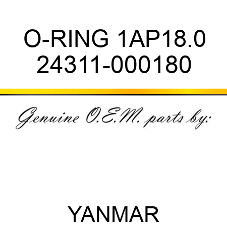 O-RING, 1AP18.0 24311-000180