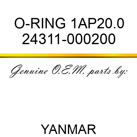 O-RING, 1AP20.0 24311-000200