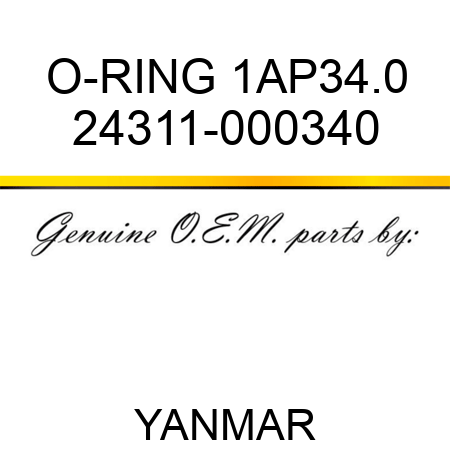 O-RING, 1AP34.0 24311-000340