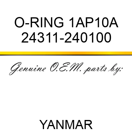 O-RING, 1AP10A 24311-240100