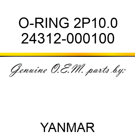 O-RING, 2P10.0 24312-000100