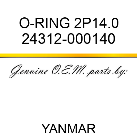 O-RING, 2P14.0 24312-000140